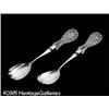 Image 1 : AN AMERICAN SILVER PLATE AND CUT GLASS SALAD SET 