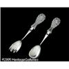 Image 2 : AN AMERICAN SILVER PLATE AND CUT GLASS SALAD SET 