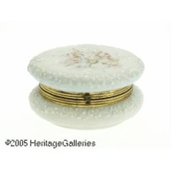AN AMERICAN GLASS LIDDED DRESSER BOX RWavecrest, 