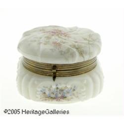 AN AMERICAN 'WAVECREST' GLASS BOX RC. F. Monroe C