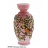 Image 1 : A DECORATED SATIN GLASS VASE RMaker unknown, c.19