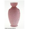 Image 2 : A DECORATED SATIN GLASS VASE RMaker unknown, c.19