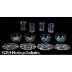 A CONTINENTAL IRIDESCENT GLASS DESERT SERVICE Rpr