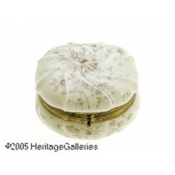AN AMERICAN 'WAVECREST' GLASS BOX RC. F. Monroe C