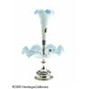 Image 2 : A SATIN GLASS EPERGNE WITH SILVERPLATED MOUNTS RM