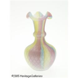 A SATIN GLASS VASE RMaker unknown, c.1900 R RThe 