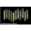 Image 1 : ELEVEN AMERICAN ART NOUVEAU IRIDESCENT GOLD GLASS