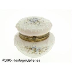 AN AMERICAN GLASS LIDDED DRESSER BOX RWavecrest, 