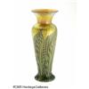 Image 1 : AN AMERICAN IRIDESCENT GOLD ART GLASS VASE RLundb