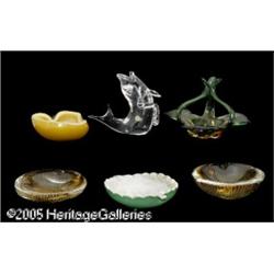 SIX ITALIAN GLASS ITEMS RMurano, c.1960 R RCompri