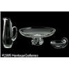 Image 2 : THREE AMERICAN ART GLASS SERVING PIECES RSteuben,