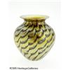 Image 1 : AN AMERICAN IRIDESCENT GOLD ART GLASS VASE RLundb