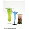 Image 1 : THREE AMERICAN ART GLASS VASES RLundberg Studios 