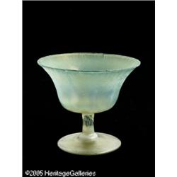AN AMERICAN OPALESCENT ART GLASS SHERBERT RTiffan