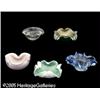 Image 2 : FIVE ITALIAN GLASS TRAYS Rprobably Murano, c.1960