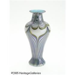 AN AMERICAN ART GLASS VASE RLundberg Studios, Twe