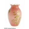 Image 2 : AN ENGLISH SATIN AND ENAMEL GLASS VASE RThomas We
