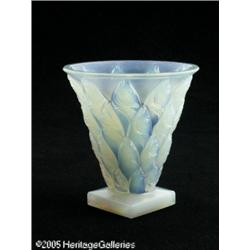 A FRENCH OPALESCENT ART GLASS VASE RSabino, c.195