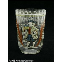 A FRENCH ENAMEL DECORATED TUMBLER REmile Gallé, c