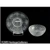 Image 1 : A FRENCH MOLD-BLOWN GLASS BOWL AND UNDERLINER RRe