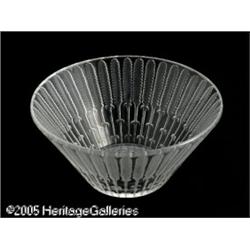 A FRENCH GLASS BOWL RRené Lalique, c.1925 R RThe 