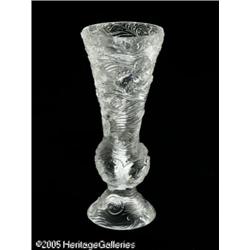 AN ENGLISH ROCK CRYSTAL VASE RThomas Webb & Sons,