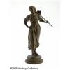Image 1 : A FRENCH WHITE METAL FIGURE RErnest Rancoulet, c.
