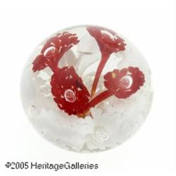 A LARGE GLASS PAPERWEIGHT RMaker unknown, Twentie