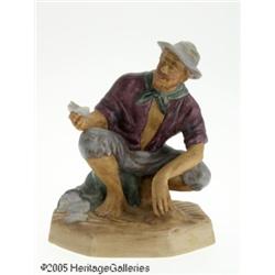 AN ENGLISH 'BEACHCOMBER' CERAMIC FIGURINE RRoyal 