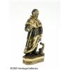 Image 1 : A GILT AND POLYCHROME DECORATED WOODEN SANTOS FIG