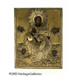 A RUSSIAN ICON RMaker unknown, c.1850 R RThe oil 