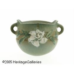 AN AMERICAN 'GARDENIA' POTTERY HANGING BASKET RRo