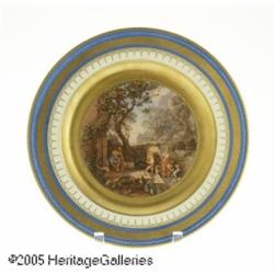 A CONTINENTAL PORCELAIN PLATE RLangewiesen Factor