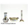 Image 2 : A GROUP OF ENAMELED PORCELAIN AND GLASS OBJECTS R