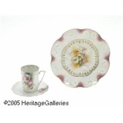 THREE GERMAN PORCELAIN ITEMS RR.S. Prussia, c.189