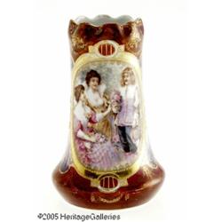 A GERMAN FIGURAL GILT AND ENAMEL VASE RErdmann Sc