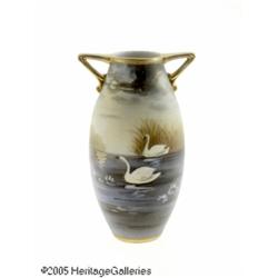 A JAPANESE PORCELAIN VASE RNippon, c.1891 R RThe 