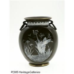 A PATE-SUR-PATE PORCELAIN VASE RMaker unknown, c.