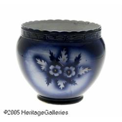 A BRITISH FLOW BLUE PORCELAIN JARDINIERE RMaker u