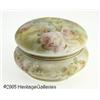 Image 1 : A GERMAN 'ROSE TAPESTRY' CERAMIC BOX RRoyal Bayre