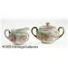 Image 1 : A GERMAN 'ROSE TAPESTRY' PORCELAIN CREAM AND SUGA