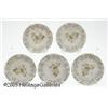 Image 1 : A SET OF FIVE GERMAN 'ROSE TAPESTRY' PORCELAIN PL