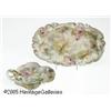 Image 1 : A GERMAN 'ROSE TAPESTRY' CERAMIC DISH AND NAPPY R