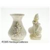 Image 1 : AN IRISH PORCELAIN VASE AND FIGURINE RBelleek, Tw