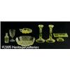 Image 1 : SEVEN AMERICAN VASELINE GLASS ITEMS RVarious make