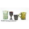 Image 1 : FOUR AMERICAN CARNIVAL GLASS DRINKING VESSELS RNo