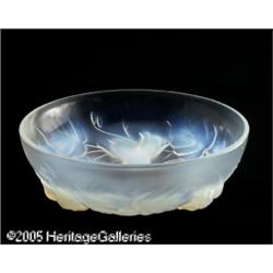 A FRENCH MOLD-BLOWN OPALESCENT GLASS BOWL RSèvres
