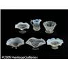 Image 1 : SIX WHITE OPALESCENT GLASS ITEMS RVarious makers,