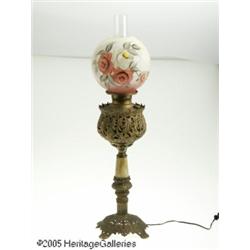 AN AMERICAN OIL LAMP Rmaker unknown, c.1900 R RTh
