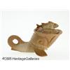 Image 1 : AN AMERICAN 'FISH AND DOLPHIN' CHOCOLATE GLASS BO